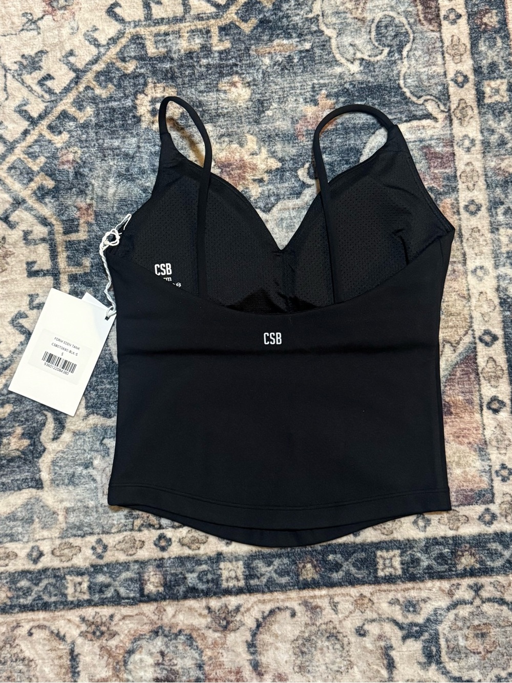 NWT CROP SHOP BOUTIQUE Form Eden Tank - Black - Size small - Picture 6 of 7